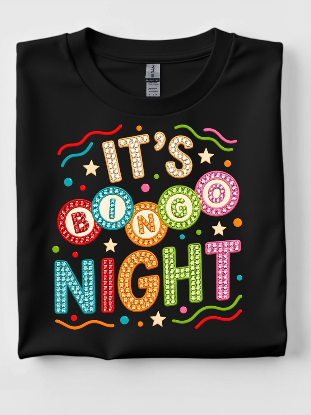 Funny Bingo or Posh Graphic Tee S M L XL new faux rhinestones  for Bingo days